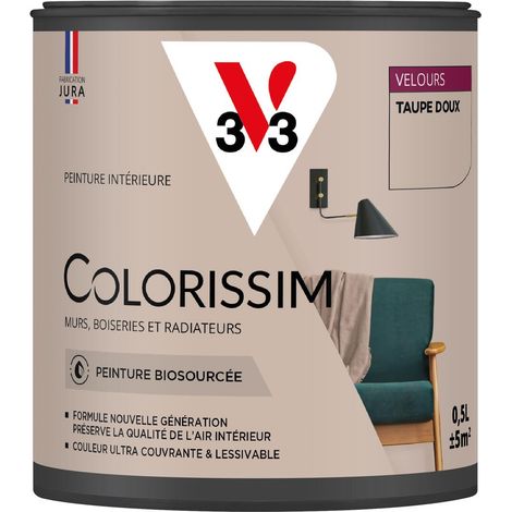 Peinture murale intérieure Colorissim® V33 Taupe doux Velours 0,5L