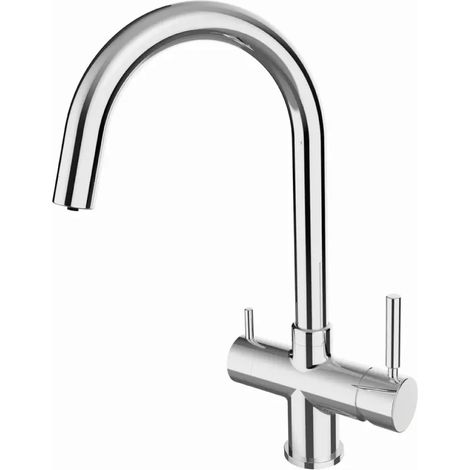 Rubinetto da cucina Shurity 410 4 vie 3/8″ Cromo (1/4)