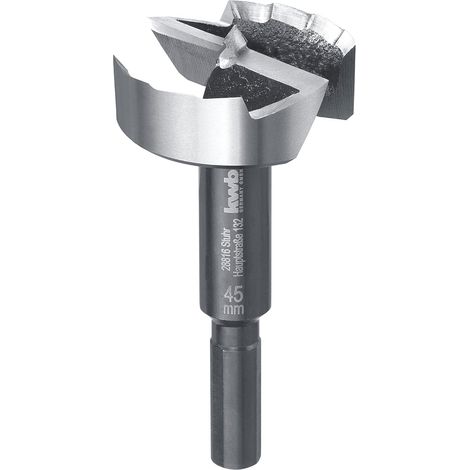 kwb SPEED Forstnerbohrer ø 45 mm aus vergütetem Spezialstahl mit präzisem Wellenschliff, Zentrierspitze, optimal geschärften sowie gehärteten Schneiden und polierter Oberfläche (1/5)