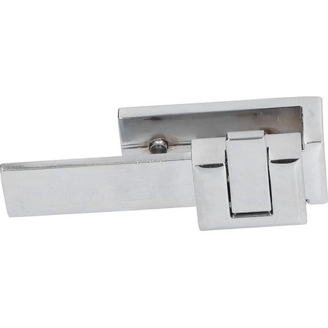 Galvanized Bathroom Surface Shower Alloy Glass Latch Door Lock Room (1/5)