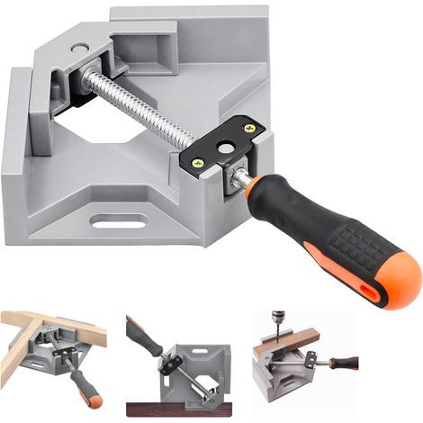 Abrazadera de ángulo recto de 90 grados AIDUCHO, abrazaderas de soldadura de ángulo recto de 90 grados, abrazadera de ángulo para marcos de carpintería, herramienta de soldadura para carpinteros (1/5)