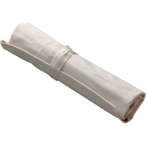 Funda de algodón para cuchillo Tojiro de hasta 24 cm, 5 compartimentos.