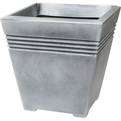 1 x Venice Square Grey Garden Planters