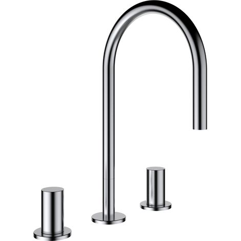 LAUFEN Kartell Mitigeur de lavabo 3 trous, bec pivotant, sans (1/5)