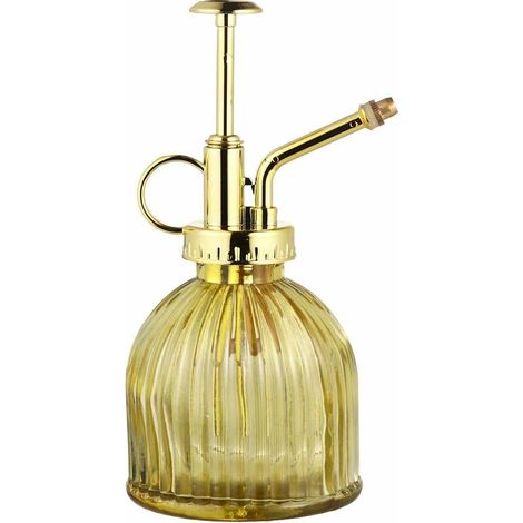 1 Piece Glass Vintage Style with Garden Plant Watering Can Transparent + Gold Gre 1 Yellow (1/5)