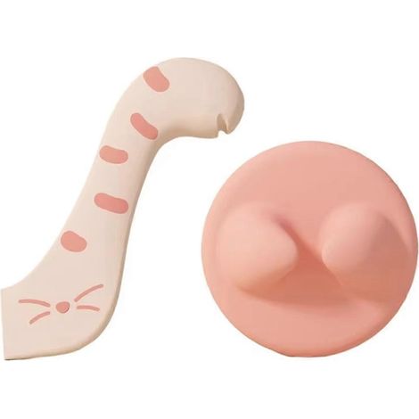 Cuillère pour animaux et ouvre-boîte - Outil multifonctionnel en silicone, couvercle hermétique et rangement des aliments, accessoire idéal pour chats et chiens B (1/5)