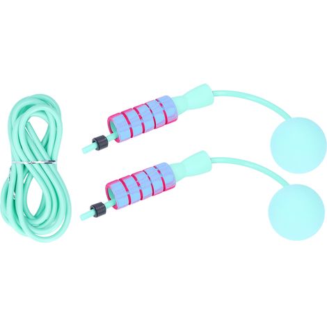 Corde à sauter double usage avec double roulement pour la perte de poids et le fitness (verte) (1/5)