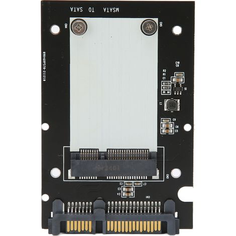 Adaptateur MSATA vers SATA III 6Gbps, interface de stockage rapide PCB avec connecteur SATA pour SSD d'ordinateur de bureau (1/5)