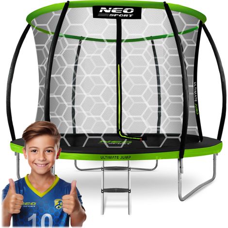 Trampolino da giardino profilato da 10 piedi/312 cm con rete interna Neo-Sport (1/5)