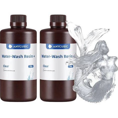 Wasserabwaschbares Harz, kurze Aushärtungszeit, einfache Reinigung, Klar 2 kg (1/2)