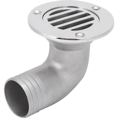 Siphon de sol coudé pour bateau, accessoire de quincaillerie pour dispositif de drainage d'eau marine en acier inoxydable 316 (1/5)