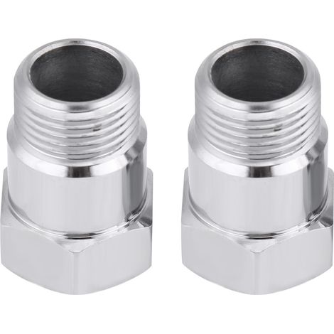 2 Embouts adaptateurs rallonge de sonde O2 32mm M18x1,5 argent, espaceur pour capteur d’oxygène (1/5)