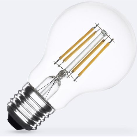 Lampadina Filamento LED E27 6W 720 lm A60 No Flicker 4000K Bianco Naturale