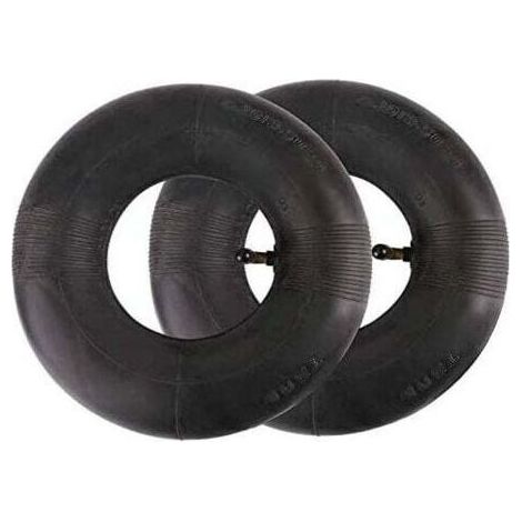Lot de 2 chambres à air 410/350-6 Micro Tiller 4.10/3.50-6 Coude Pneumatique Machines de jardin pour chariots, chariots de transport, chariots de jardin, tondeuses à gazon (1/4)