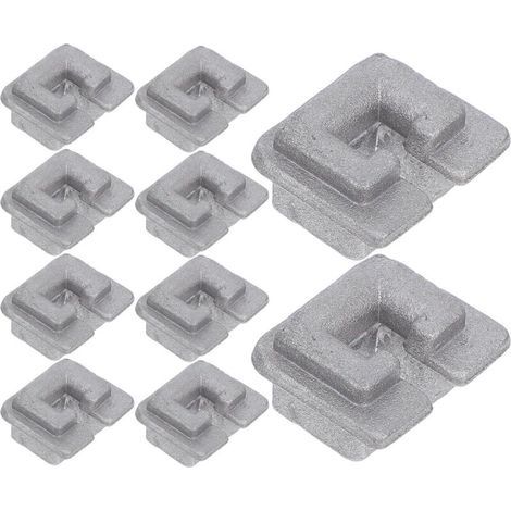 Lot de 10 Œillets de Tête de Coupe en Alliage d'Aluminium Remplacement Solide pour Débroussailleuse Accessoires Compatibles pour Tondeuse à Gazon Fixation Stable et Usage (1/5)