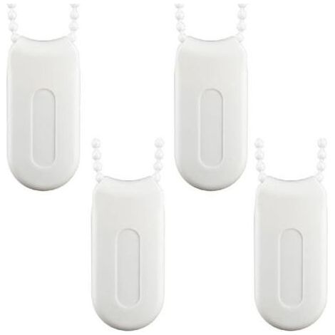 ALLIANDISPoids Cordon Rideau 4 Pièces Accessoires de Store en Plastique Blanc Poignées de Stores Cordon Cordon Poids Rechange Stores Poids Chaîne pour Stores à Enrouleur Dispositif Stores Accessoires (1/5)