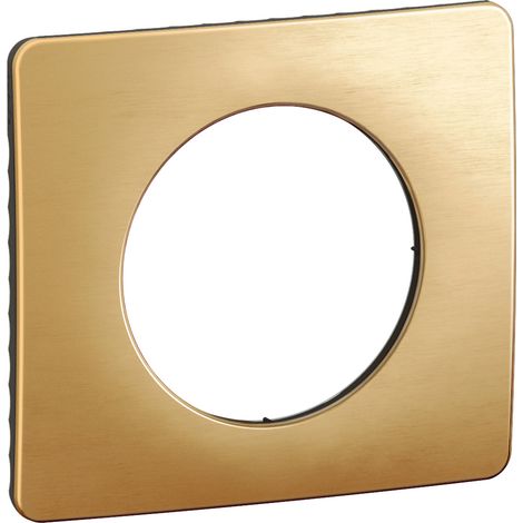 LEGRAND - Plaque Céliane finition Laiton Satiné - 1 poste
