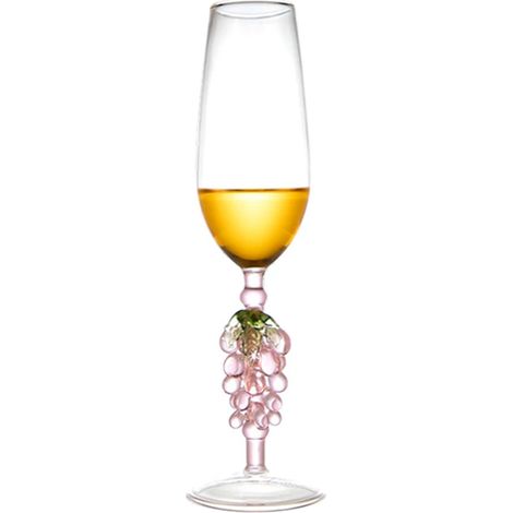 Copa de vino robusta con forma de cáliz, de cristal irrompible, ideal para fiestas. (1/4)