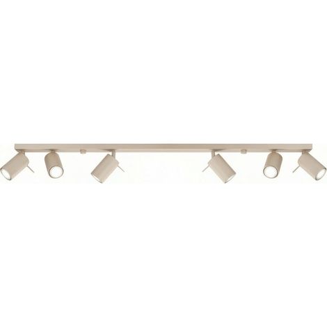 Plafonniers RING acier taupe 6xGU10 118cm Sollux (1/2)