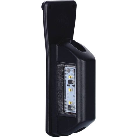 Led-Begrenzungsleuchte 12/24v rot/weiß auf Lasche - 79801