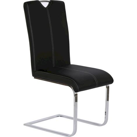 Chaise de cuisine design noir élégance moderne - Noir métallisé élégant et contemporain (1/5)