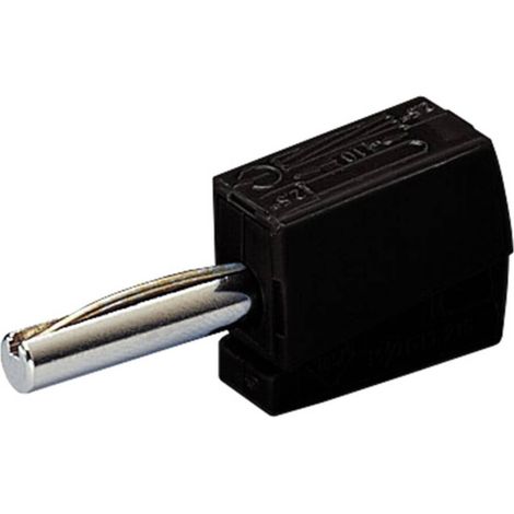 WAGO Spina a banana Spina dritta Ø perno: 4 mm Nero 1 pz.