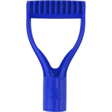 32 mm blauer Kunststoff-Schaufelstiel – Ersatz für Schneeschaufel-, Spaten- und Rechenstiele, komfortabler Griff