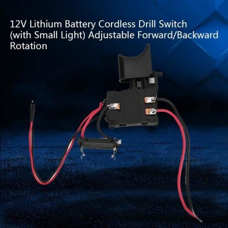 Interrupteur De Contrôle De Vitesse - 7,2 V À 24 V - 16 A - Pour Perceuse Sans Fil - Noir (1/4)