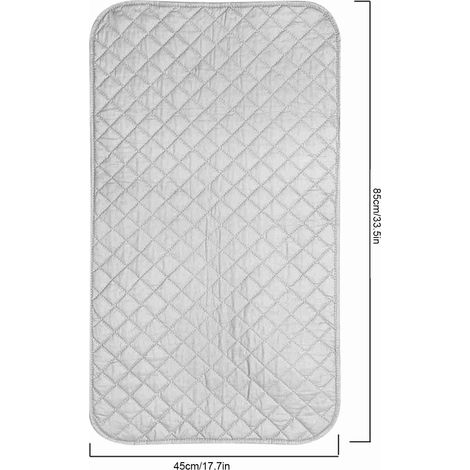 Ortviai Tapis à Repasser Magnétique Pliable Anti-Dérapant en Coton 45 x 85 cm pour Voyage et Petit Espace (1/4)