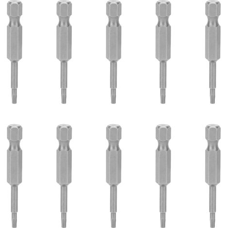 Packung mit 10 gehärteten 2-mm-Magnet-Sechskant-Elektroschraubendreherbits (1/5)