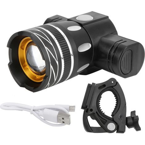 Phare de Vélo de Montagne USB Rechargeable, Imperméable pour Cyclisme Nocturne (1/5)