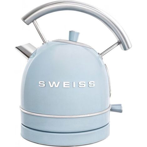 Hervidor vintage - SWEISS - KTL6 - 2200 W - 1,8 L - Base 360° - Azul