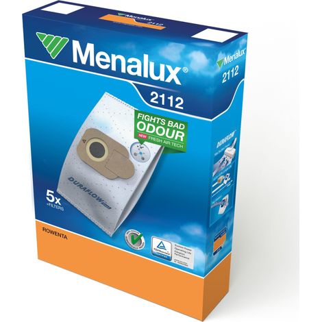 Lot de 5 Sacs Aspirateur Synthetiques, Aspiration Longue Duree 50 pourcent, Haute Filtration, Resistants a la Dechirure, 3 L, Compatibles RO63 RO64 RO68 (1/5)