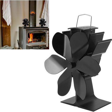 Moteur de cheminée à 6 pales, ventilateur de cheminée auto-générateur, ventilateur de cheminée thermique, ventilateur de cheminée résistant aux hautes températures, ventilateur de circulation d'air. (1/5)