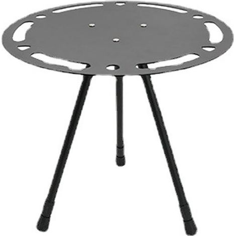 Table ronde pliable d'extérieur, petite, portable, réglable en hauteur, en alliage d'aluminium léger et pliable, table de camping ronde (1/5)