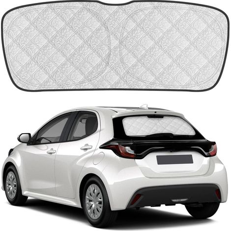 Pare-Soleil Lunette Arrière Compatible avec Yaris 2020-2026, Protection Solaire Intérieure pour Vitre Arrière de Voiture, Pliable, Film Réfléchissant Anti-Chaleur (1/5)