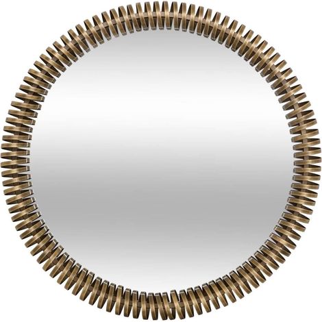 Miroir Mural Design "Barrel" 90cm Doré (1/5)