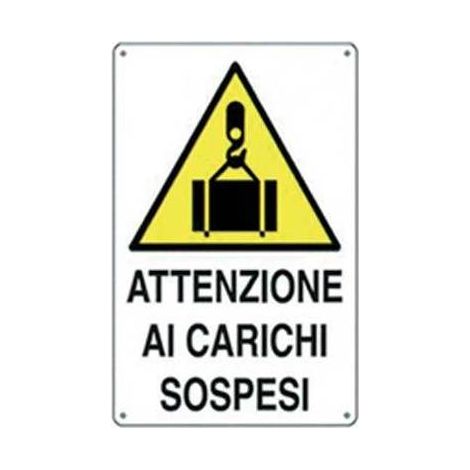 Signes de signaux d'usage civil pour les chantiers de construction et les clubs Carichi sospesi