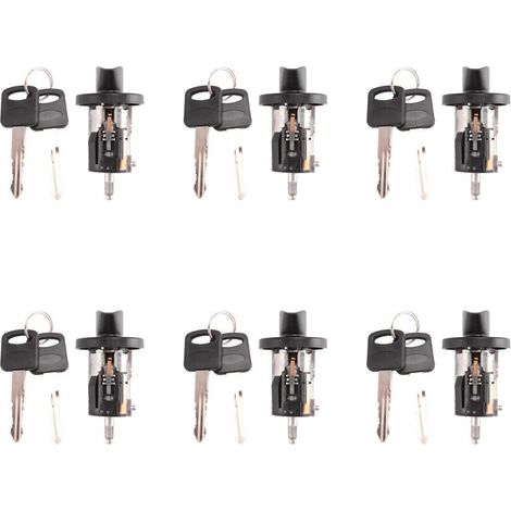 6-Schlüssel-Zündschlosszylinder-Set für Mercury 1L3Z Pickup-Trucks