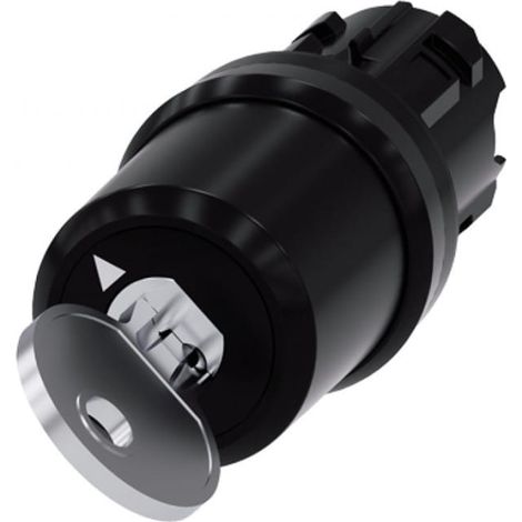 Interruptor de llave de plástico de 22 mm, 2 posiciones O-I, Siemens n.º SSG10, llave en posición O, Siemens ACT 3SU1000-5BF01-0AA0