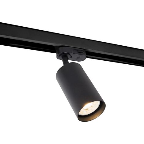 Spot su binario 3 fasi nero GU10 10W Rayo Maxlight (1/3)
