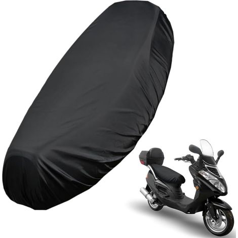 Housse Selle Moto Scooter Housse de Siège de Moto, Housse de Selle Imperméables en Tissu Oxford, 52x82cm Couvre Protège-siège Antidérapante pour Moto Scooter Protection de Siège (L) (1/5)