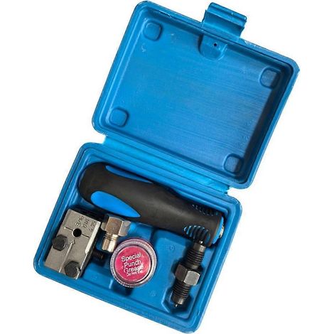 Universelles manuelles Bördelwerkzeug 3/16 Zoll 4,75 mm für Rohre, mit Aufbewahrungsbox, professionelles Doppelbördelwerkzeug.