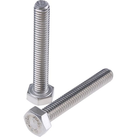 Boulon hexagonal, M6 x 40mm, tête Hexagonale, en Acier Inoxydable ( Prix pour Sachet de 100 )