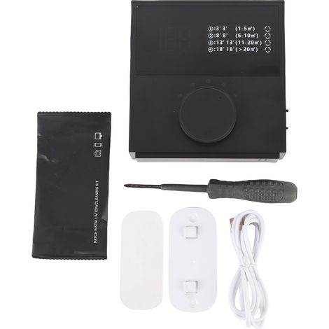 Ortviai Purificateur d’Air Compact 2-en-1 Murale & Bureau, Filtre à Ions Négatifs, Rechargeable USB pour Maison, Bureau, Animal (1/5)