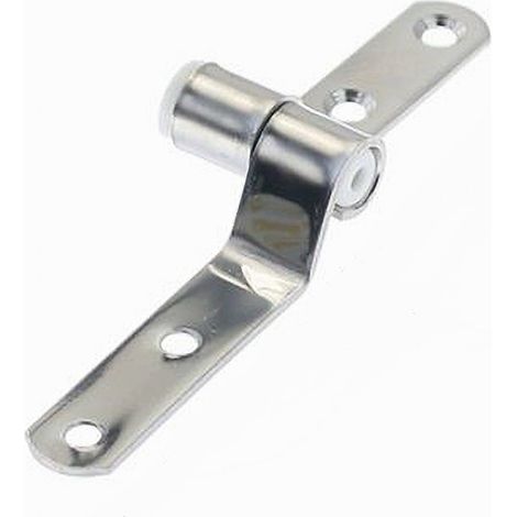 TRADE SHOP - Cerniere Acciaio Supporti Agganci Sedile Coprivaso Tavoletta Wc Copriwater 52880 - (1/2)