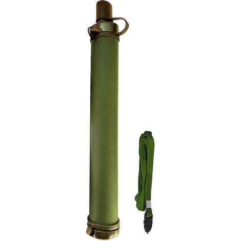 Filtre à eau portable pour le camping, idéal pour les situations d'urgence en pleine nature et en pleine nature.