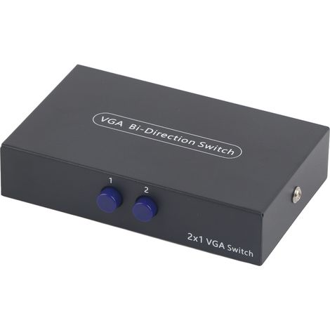 Commutateur VGA 2 entrées 1 sortie - Splitter VGA pour synchronisation données - Switch moniteur VGA (1/5)