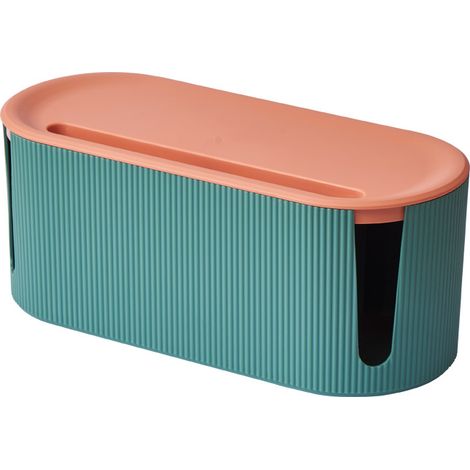 Boîtes de câbles design - Gestion des câbles - Boîtes de rangement pour barrettes d'alimentation(vert citron)