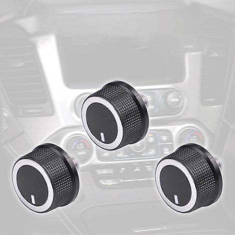 84793085 Lot de 3 boutons de commande de climatisation/chauffage compatibles avec Chevrolet Express Van 2008-2017 84141127 (1/5)